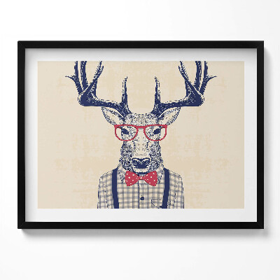 Kép keretben Ügyes öltönyben lévő szarvas