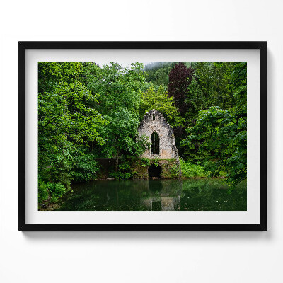 Kép keretben Romantikus rom zöld környezetben
