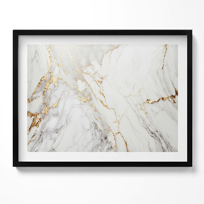 Kép keretben Márvány mintázat arany erezettel