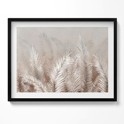 Kép keretben Zöld növények levélminták