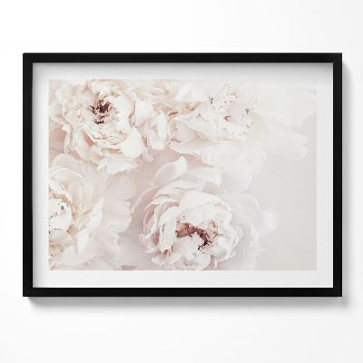 Kép keretben Rózsaszín virágok elegáns kompozíció