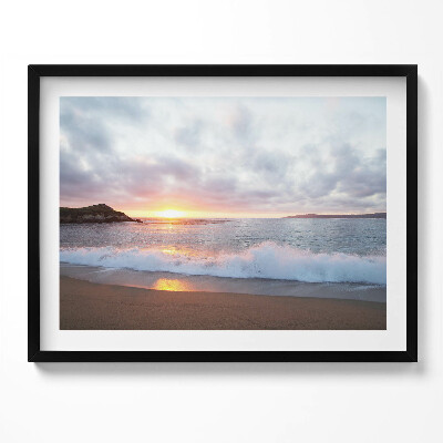 Kép keretben Naplemente a tengerparton
