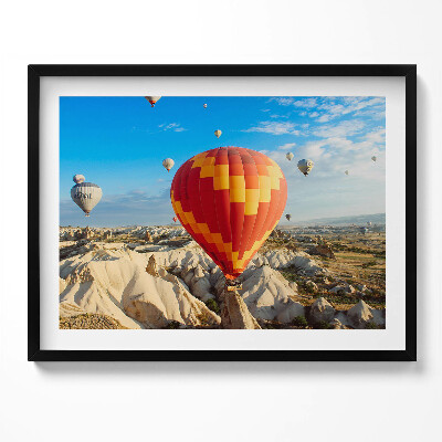 Kép keretben Léggömbök a kék égen
