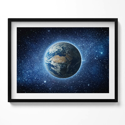 Kép keretben Föld bolygó az űrben
