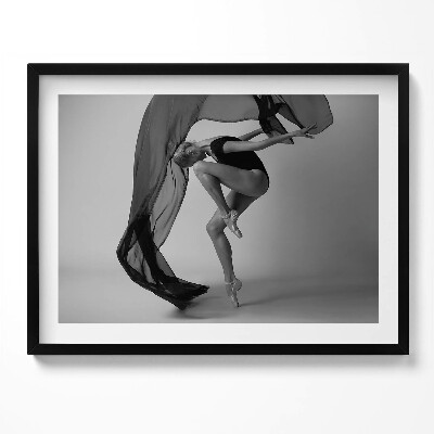 Kép keretben Táncos mozdulat sötét fátyol
