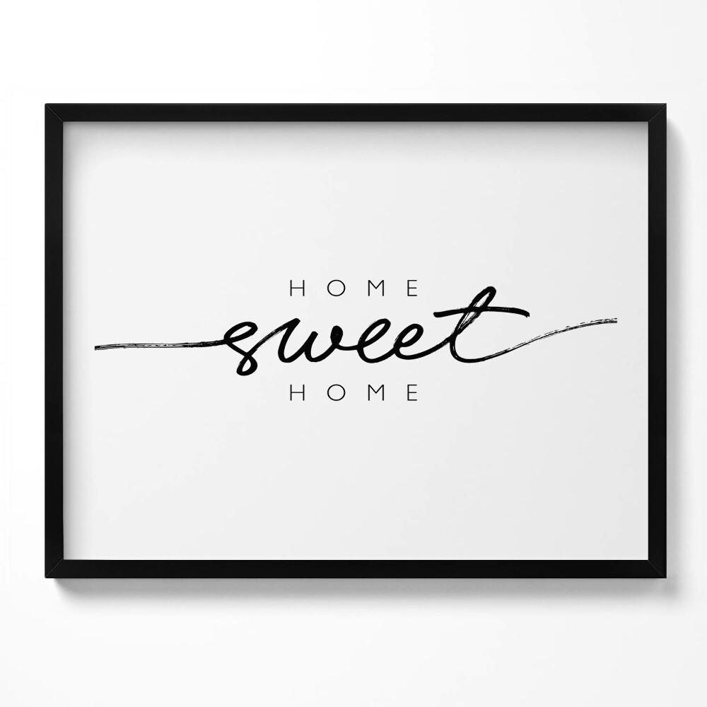 Kép keretben Dekoratív feliratok az Ön otthonába "Home, sweet home"