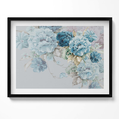 Kép keretben Virágmotívum pasztell színekben