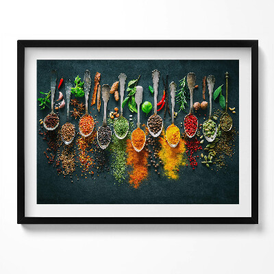 Kép keretben Fűszerek és hozzávalók
