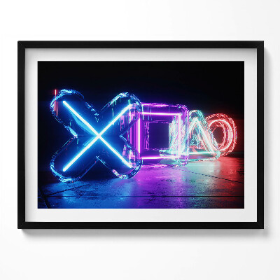 Kép keretben Fényes geometriai formák