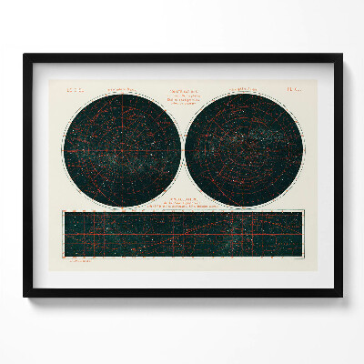 Kép keretben Csillagképek térképe