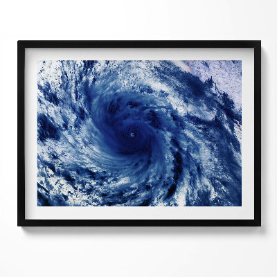 Kép keretben Ciklon vagy hurrikán örvénye