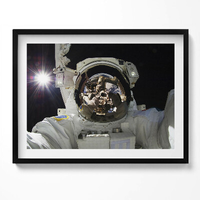 Kép keretben Űrhajós tükörreflexiója