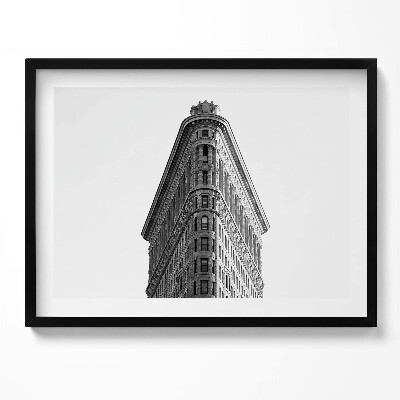Kép keretben Félköríves épület fekete-fehér