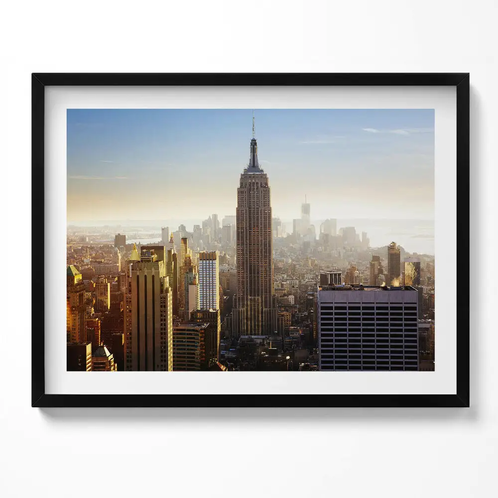 Kép keretben Empire State Building városképe