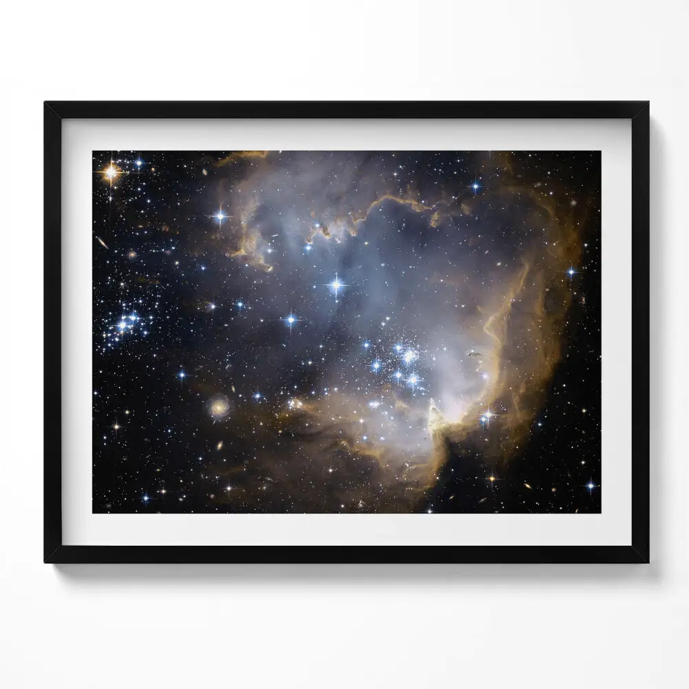 Kép keretben Csillagos égbolt és galaxisok