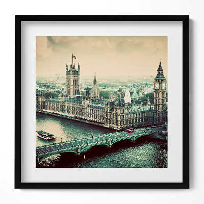Keretezett falikép Látkép a Westminster-palotáról