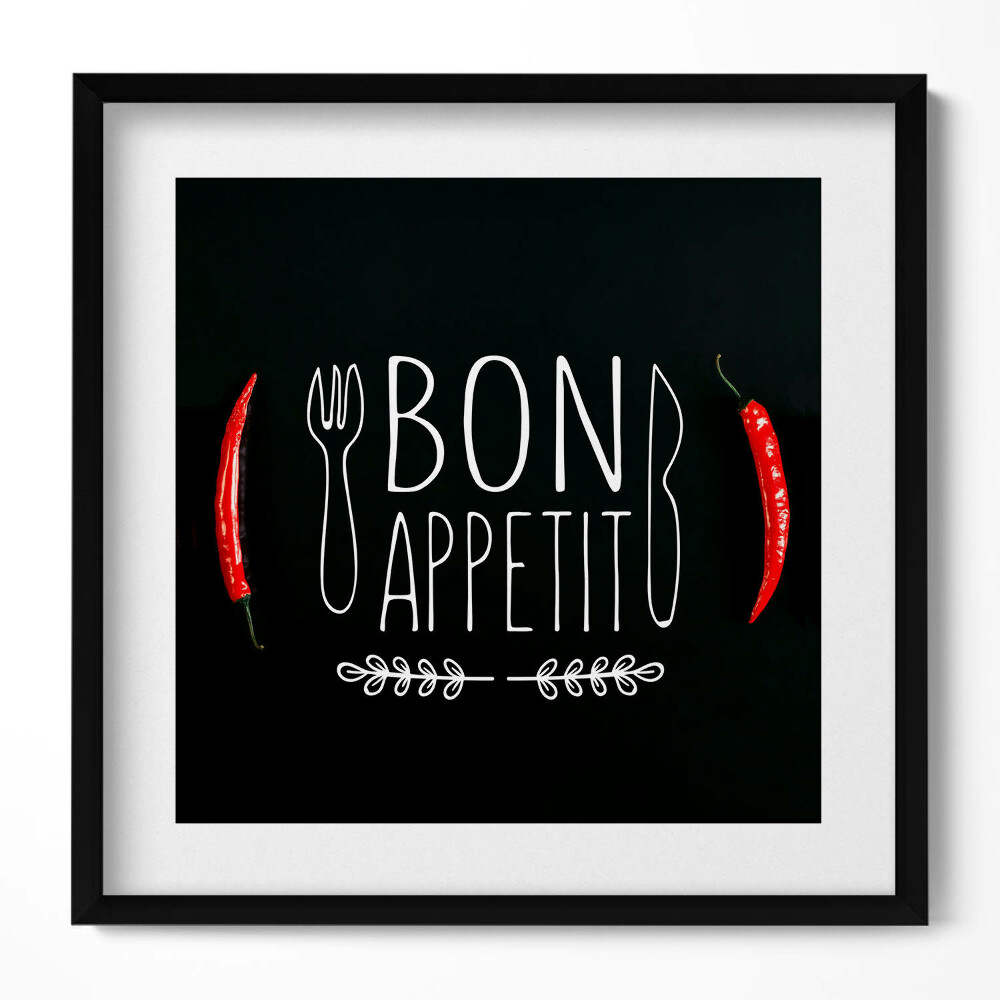 Keretezett falikép Főzéshez kapcsolódó motívum