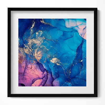 Keretezett falikép Absztrakt színes folyékony mintázat