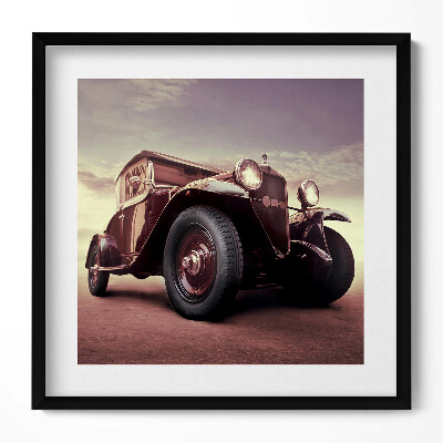 Keretezett falikép Régi autó vintage stílus