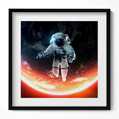 Keretezett falikép Űrhajós a világűrben