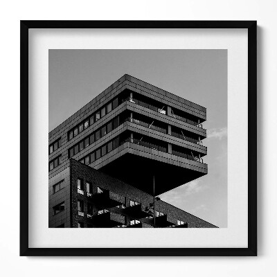 Keretezett falikép Modern épület geometrikus formák