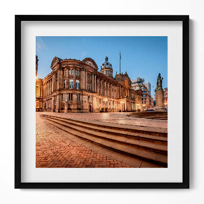 Keretezett falikép Történelmi épület lépcsőkkel