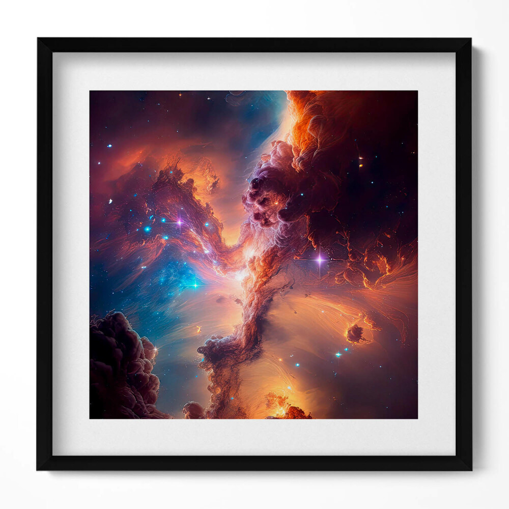 Keretezett falikép Csillagközi köd és galaxisok