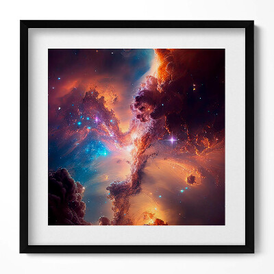 Keretezett falikép Csillagközi köd és galaxisok