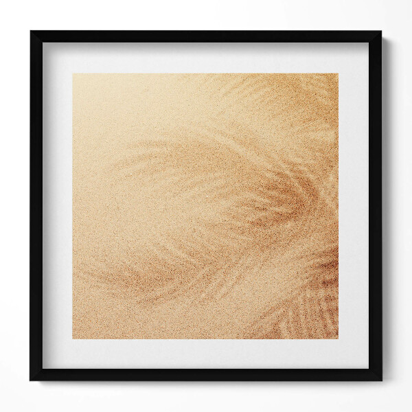 Keretezett falikép Homokos háttér növényi motívum