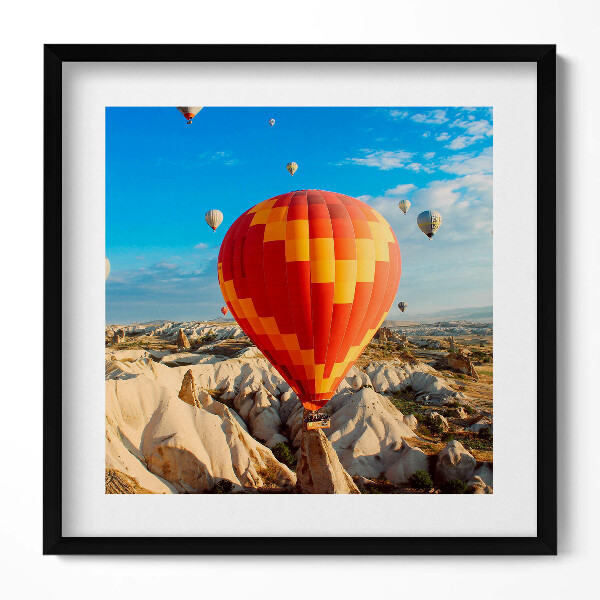 Keretezett falikép Léggömbök a kék égen