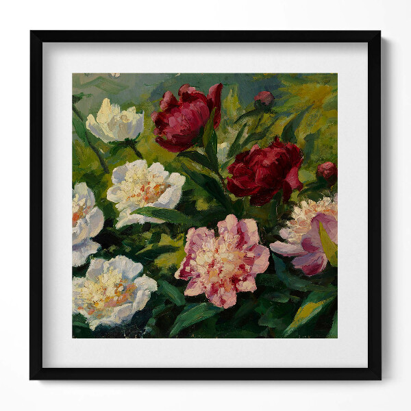 Keretezett falikép Virágok rózsák színes kompozíció