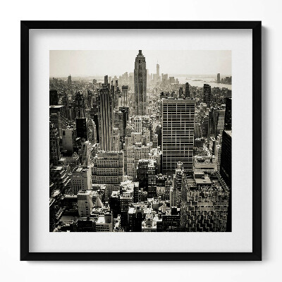 Keretezett falikép New York város panorámája