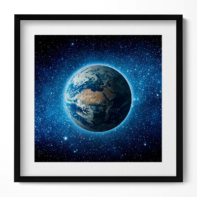 Keretezett falikép Föld bolygó az űrben