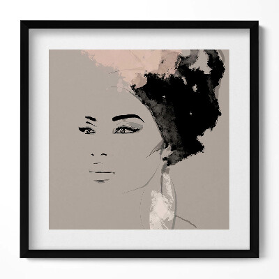 Keretezett falikép Absztrakt női portré