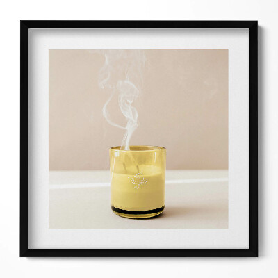 Keretezett falikép Illatos gyertya füstje