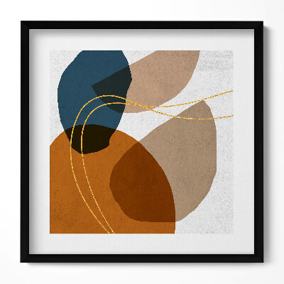 Keretezett falikép Absztrakt formák és színek