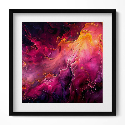 Keretezett falikép Absztrakt színes hullámok