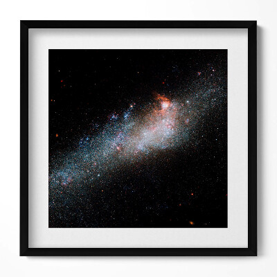 Keretezett falikép Galaxis csillagokkal és gázfelhőkkel