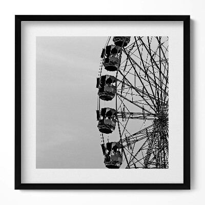 Keretezett falikép Fekete-fehér óriáskerék