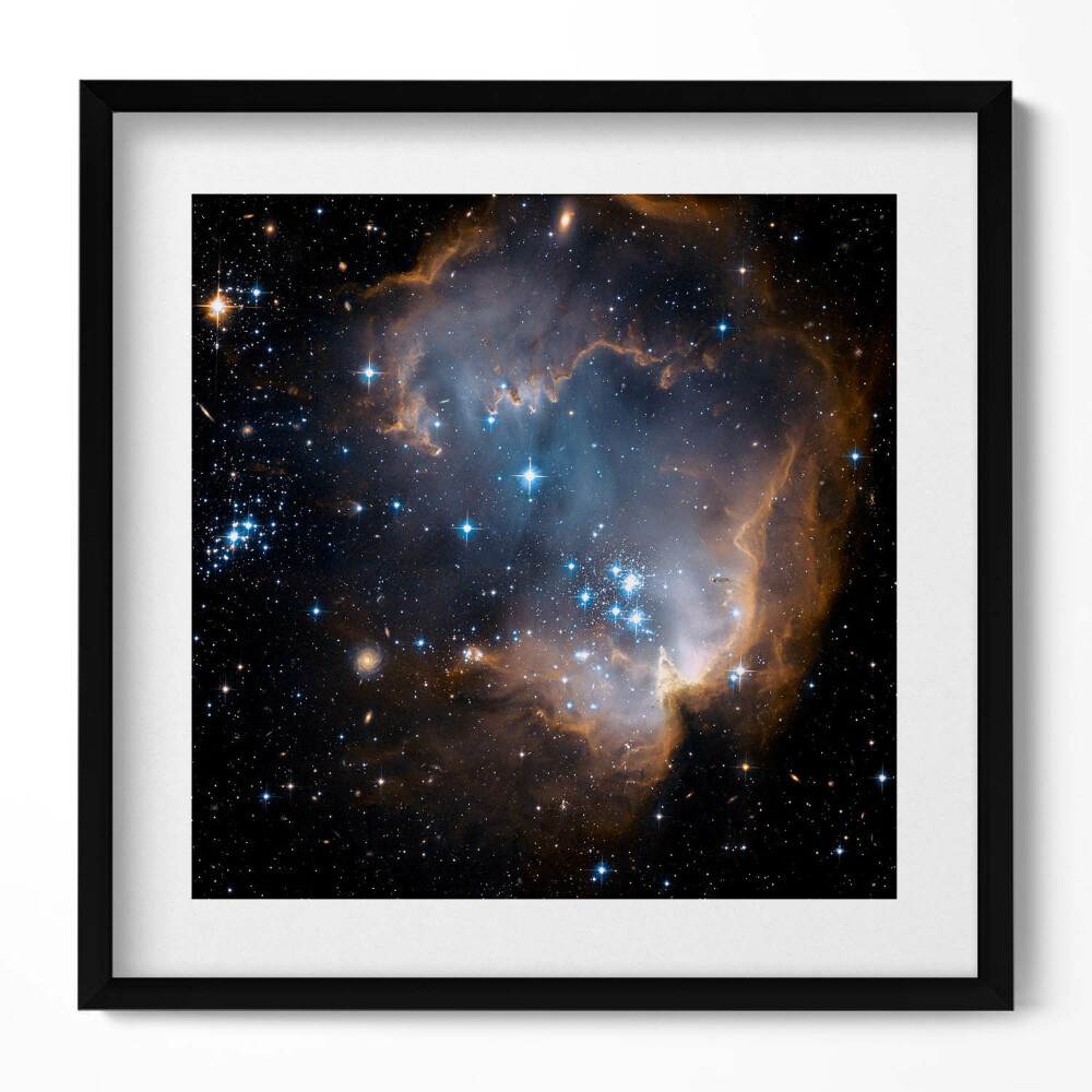 Keretezett falikép Csillagos égbolt és galaxisok