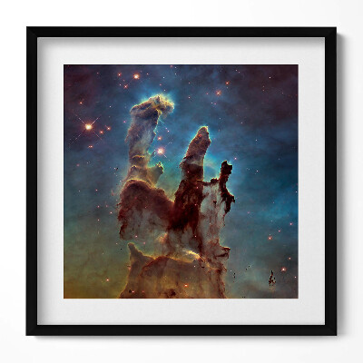 Keretezett falikép Csillagközi köd és galaktikus forma