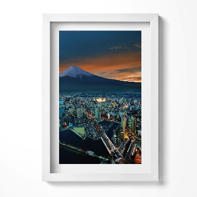 Keretezett kép Hegyek és városi táj