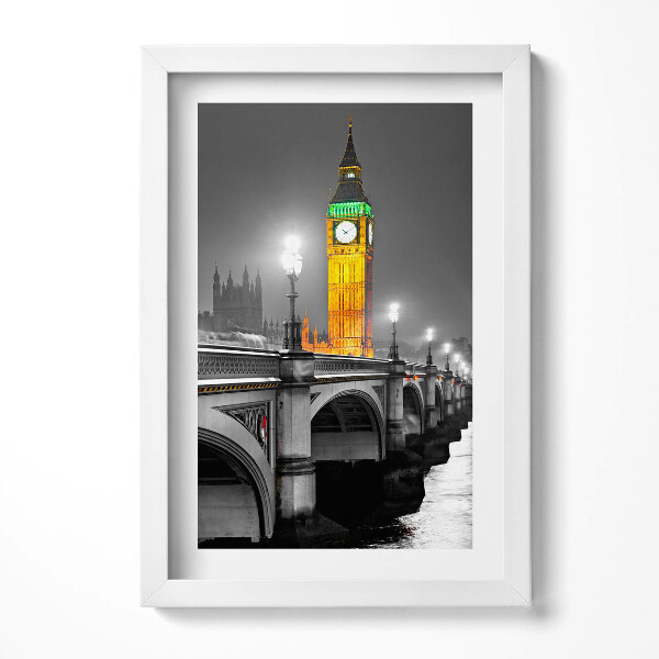 Keretezett kép Big Ben és a Westminster-híd