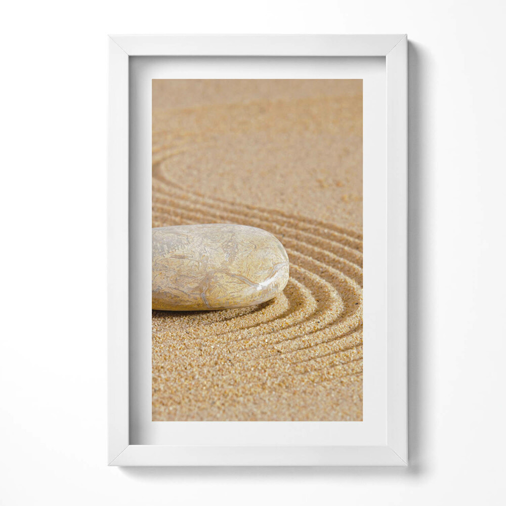 Keretezett kép Homok és sima kő