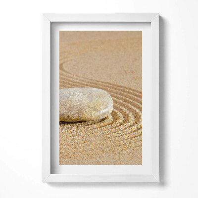 Keretezett kép Homok és sima kő