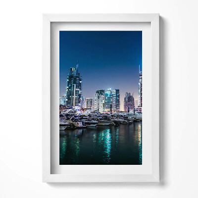 Keretezett kép Modern városkép kikötővel