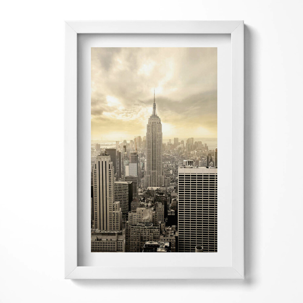 Keretezett kép New York-i városkép Empire State Building