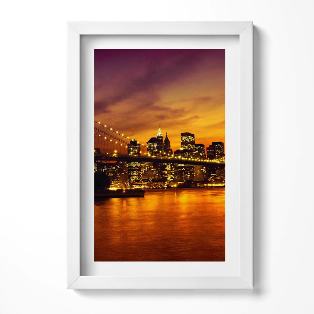 Keretezett kép Naplemente a város felett