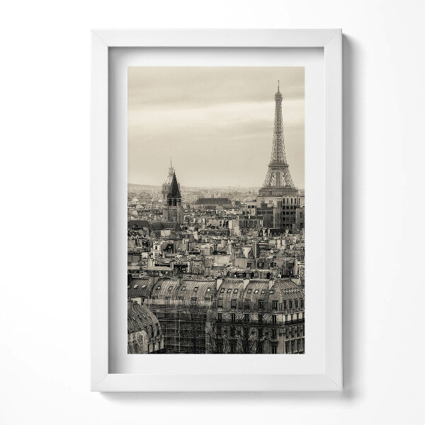 Keretezett kép Párizsi városkép Eiffel-torony