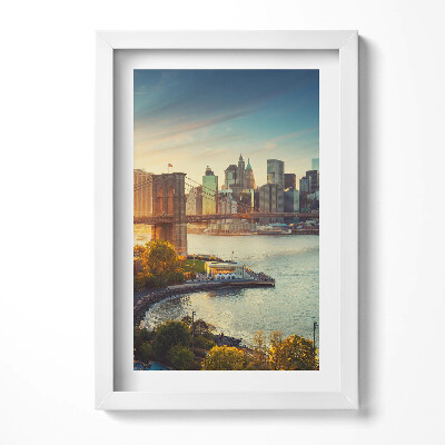 Keretezett kép Brooklyni híd és városkép